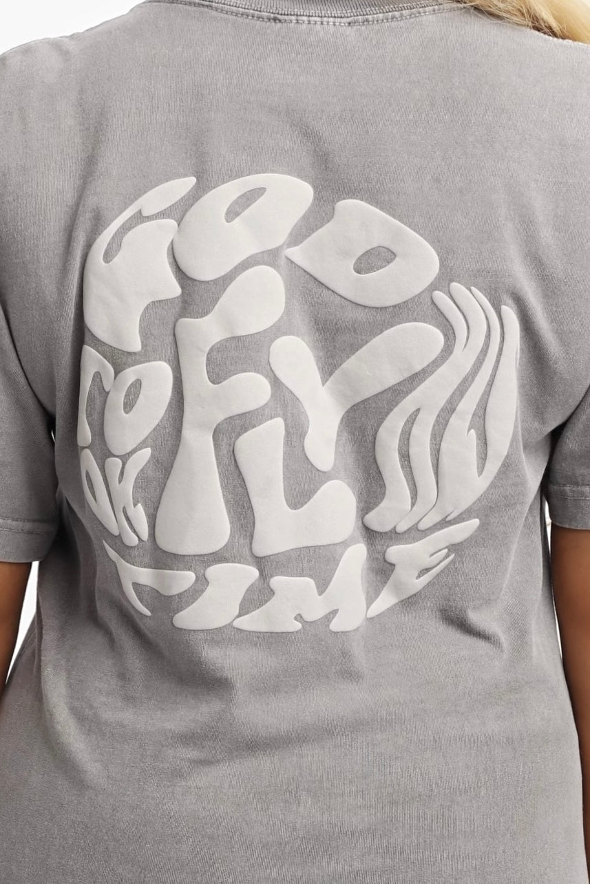 GTHT Luxury Puff Tee | Cement Grey