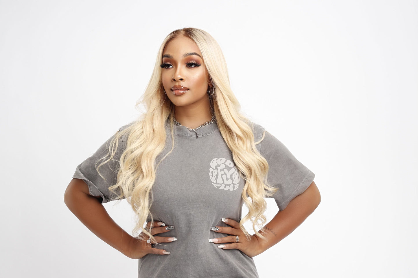 GTHT Luxury Puff Tee | Cement Grey